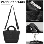 PALAY Tote Bag for Women featuring 33x14x21cm Structured Pockets and Quilted Nylon Design | Lightweight Crossbody Handbag