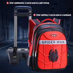 PALAY School Backpack for Girls with Detachable 2 Three Wheel Rollers | PU Fabric Travel Bag
