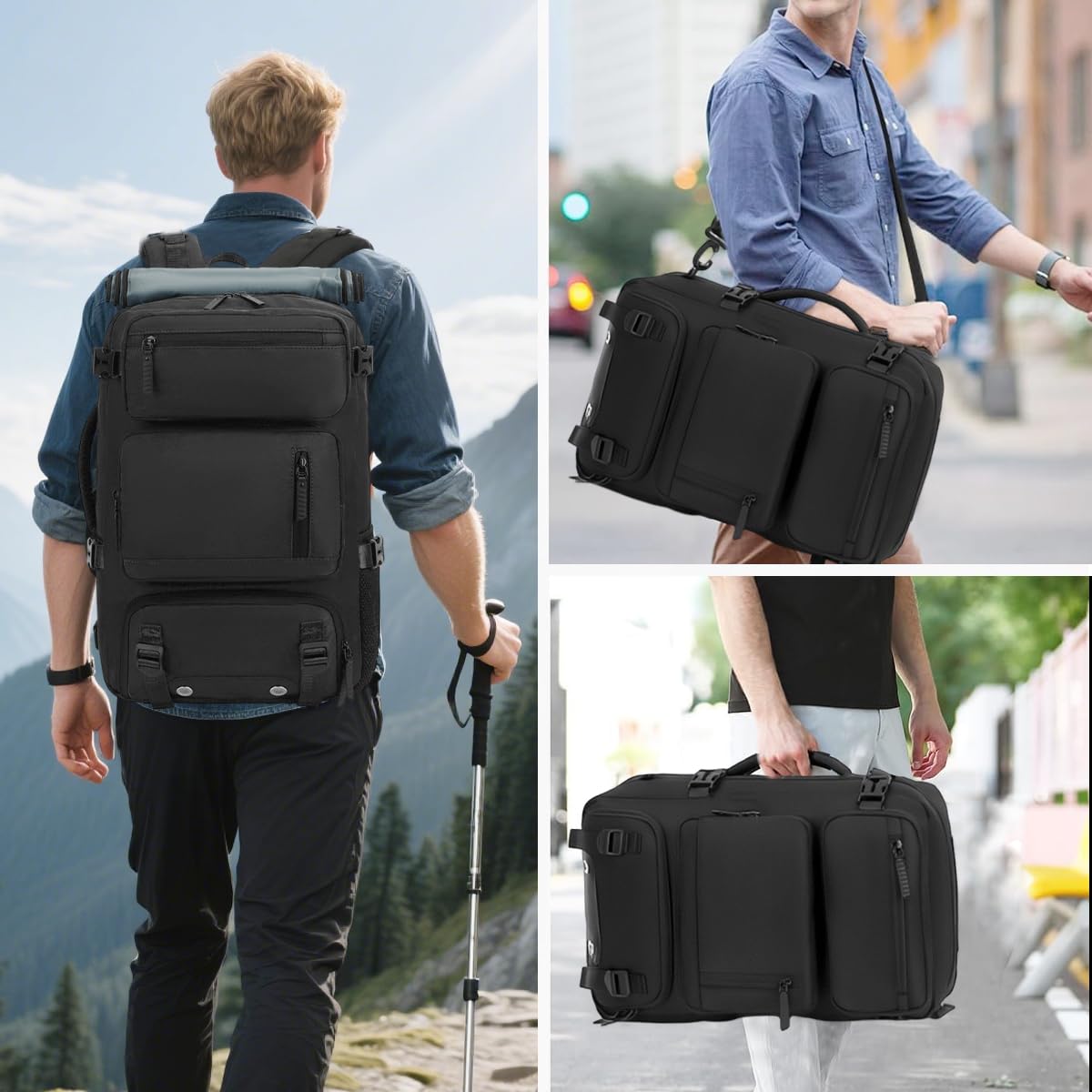 PALAY Backpack Bag for Travel with 23L Capacity and 3 in 1 Modular Design | Waterproof Nylon