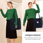 PALAY Tote Bag for Women featuring Corduroy Material and Reinforced Handles | 3PCS Set