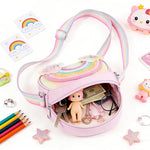 PALAY Rainbow Crossbody Purse for Little Girls