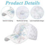 PALAY Lace Cap for Women featuring Floral Embroidery and Pearl Decor | Breathable Summer Hat