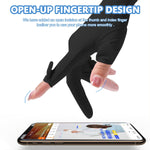 PALAY Sun Protection Gloves for Women with Cooling Ice Silk Fabric and Non Slip Grip | Black