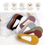 PALAY No Show Socks for Women 10 Pairs with Anti Slip Silicone Grip and Cotton Blend Comfort | Invisible Low Cut Liner for Everyday Wear