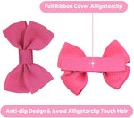 PALAY Hair Bow Set for Baby Girls featuring 4 Elastic Daisy Bands and 20 Ribbon Clips | Handmade