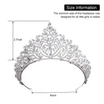 PALAY Tiara for Women featuring 6 in Diameter and 2.7 in Height with 3A Rhinestones | Ideal for Wedding Bridal Party and Maternity Photoshoot