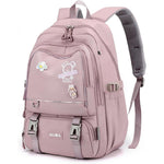PALAY School Backpack for Teen Girls with Multi Compartment Design and Back Zipper Pouch