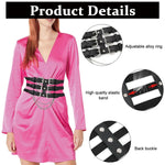 PALAY® Punk Waist Belt Women Elastic Leather Waist Belt for Clothing Vintage Buckle Belts Stylish Waist Belt for Dresses, Shirts, Coats, Blazer