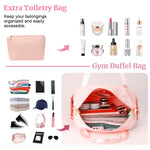 PALAY Travel Duffel Bag for Gym and Weekend Trips with Double Layer 46x21x37cm Design | Waterproof Oxford Cloth with Shoe Compartment