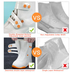 PALAY Silicone Shoe Rain Cover for Outdoor Use with Snap Button Closure and Anti Slip Sole | 2 PCS US Size 7.5 9