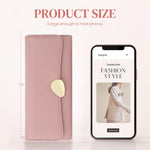 PALAY Purse for Women featuring 10 Card Slots and Zippered Section | Pink PU Leather Wallet