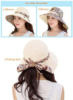 PALAY Womens Sun Hat for Beach and Garden with 4–4.5 in Wide Brim featuring UPF 50+ Cotton