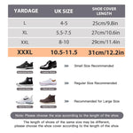 PALAY Silicone Shoe Covers for Rainy Days with Double Snap Closure and TPE Sole | Size 10.5-11.5