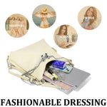 PALAY Tote Bag for Women with Convertible Shoulder and Backpack Design in Beige | PU Hobo Style