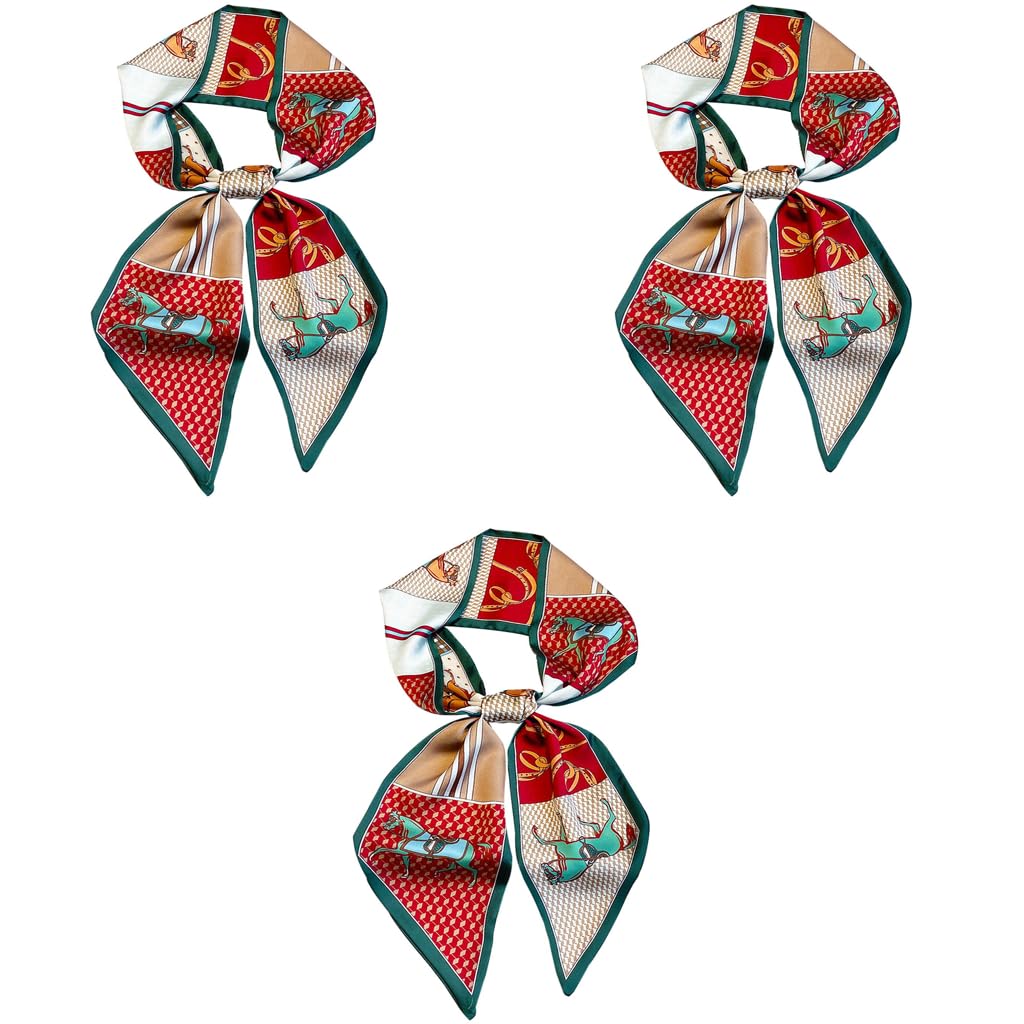 PALAY Silk Scarf for Women featuring Floral Print Satin 59x5.2 in | Stylish Neck and Hair Accessory