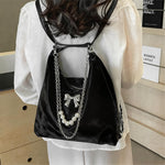 PALAY Hobo Bag for Women with Convertible Backpack Design and Black PU Material | Stylish Shoulder Tote