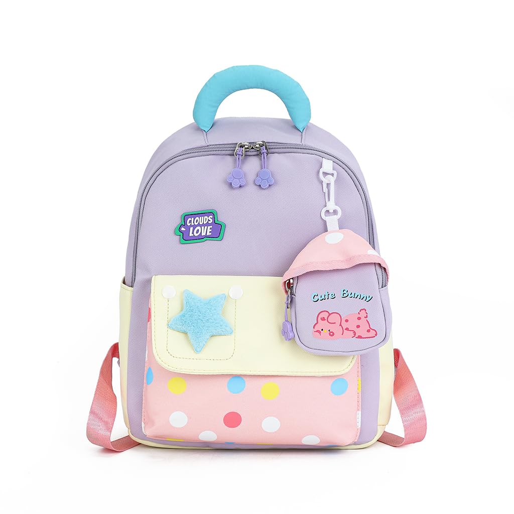 PALAY® Toddler Backpack for Girls 2-4 Girls Backpack Kids Cute Preschool Kindergarten Daypack-Purple