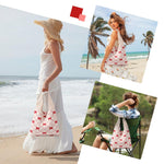 PALAY Crochet Tote Bag for Women featuring Red Bow Design and 35x36cm Knitted Style | Lightweight Shoulder Handbag for Travel