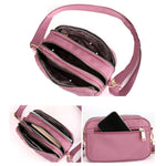 PALAY Phone Sling Bag for Women with Triple Layer Zip-up Design 20x8x13cm Nylon Crossbody