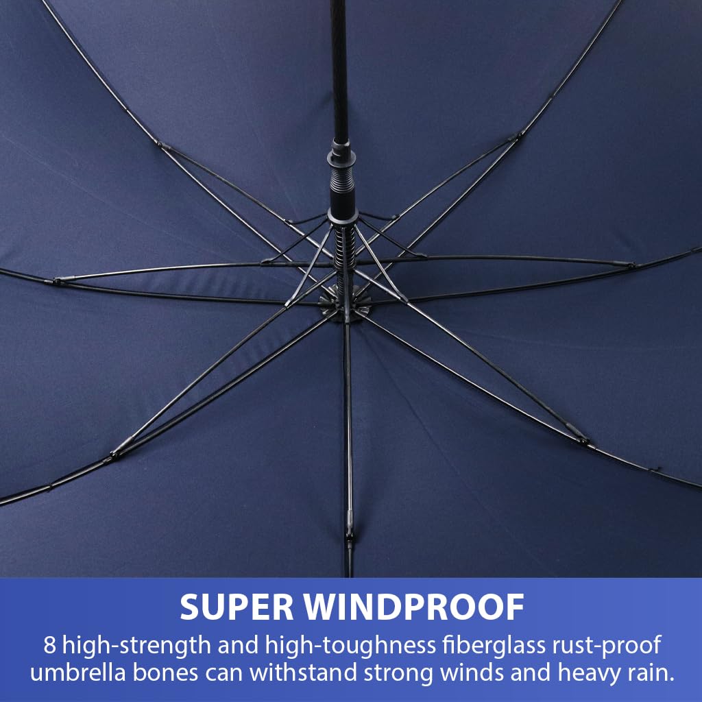 PALAY Umbrella for Men with 132cm Canopy and Auto One Touch Open | 8 Fiberglass Ribs