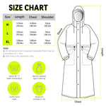PALAY Women Raincoat for Riding and Outdoor Use with Wide Brim Hood | 129cm EVA Waterproof