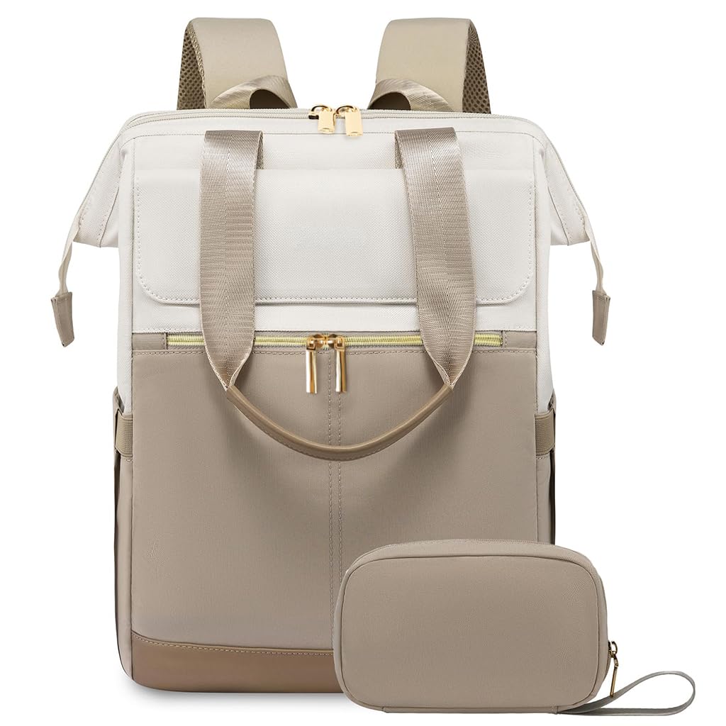 PALAY Laptop Backpack for Women featuring Dual Zipper Wide Open Design and Waterproof Oxford Cloth | Fits 15.6 Inch Laptop