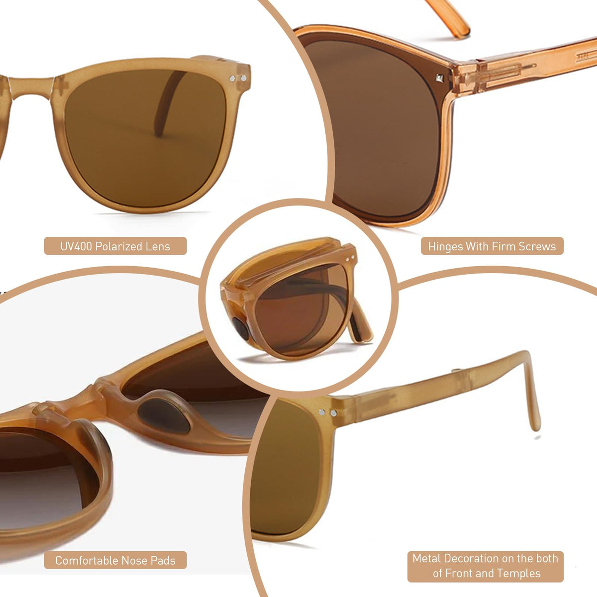 PALAY® Women Sunglasses, Fashion UV Protective Sunglasses for Men and Womenwith Travel Storage Case Stylish Polarized Sunglasses at Driving, Beach Resort, Travel