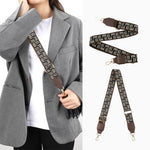 PALAY® Bag Straps for Sling Bag Brown Shoulder Strap for Crossbody Bag Fashion Polyester Chain of Bag Quick Release Adjustable Satchel Chain Strap for Handbags - 33''-55''