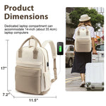 PALAY Laptop Backpack for Travel and School featuring USB Charging Port and Oxford Cloth Design