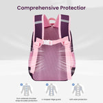 PALAY® Unicorn Bags for Girls Kids Cartoon Print Lightweight Backpack for School, Travel, Camping, Burden-relief School Bag For Girls 3-7 Years Old