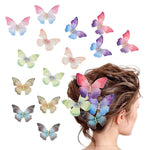 PALAY Hair Clips Set featuring 14 Pcs 3.54 in Pearl Butterfly Design for Girls and Women