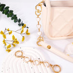 PALAY Bag Straps for Sling Purse with 6.1 in Extenders featuring Heart and Crescent Links
