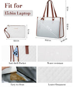 PALAY Tote Bag for Women with Insulated Lunch Compartment and Detachable Shoulder Strap | Travel and Office Use