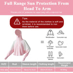 PALAY Sun Protection Hoodie Jacket for Hiking with UPF 50 Fabric and Zipper Design | Pink 3 PCS