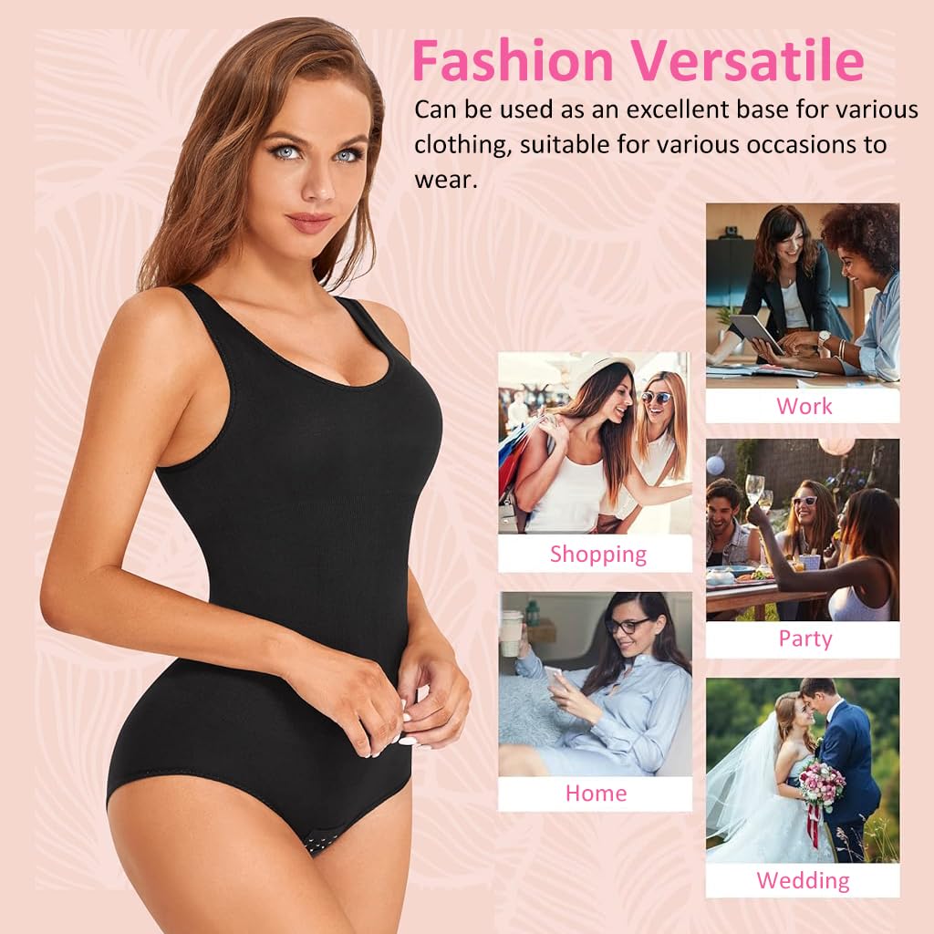 PALAY Body Shaper for Women featuring Adjustable Crotch Buckle and Smooth Nylon Fabric | Beige