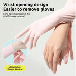 PALAY Sun Protection Gloves for Women with Non Slip Palm and Wrist Opening | 3 Pairs Pink