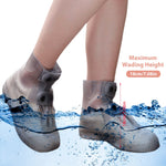 PALAY Silicone Shoe Covers for Rainy Days with Double Snap Closure and TPE Sole | 3 PCS