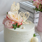 PALAY® Wedding Cake Topper Decorative Mr and Mrs Cake Topper for Wedding Cake Shining Rhinestone Embellishment Couple Cake Topper For Wedding, Engagement, Bridal Shower, Anniversary