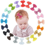 Palay Hair Bows for Baby Girls with 2.4 in Alligator Clips, 20 Pcs Grosgrain Ribbon Set