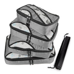 PALAY Travel Organizer Bag Set for Luggage with 4 Sizes Dual Zipper Mesh Pouch Bags