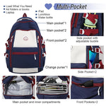 PALAY School Backpack for Women and Girls with Dual Main Compartments and Padded Straps | Lightweight Nylon Design for Travel and Study