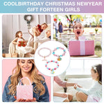 PALAY Beads Bracelet for Girls featuring Unicorn Mermaid Charms | 3 Pcs Friendship Gift Set