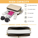 PALAY Sling Bags for Women for Daily Travel and Office with Dual Zippers 19×12 cm Featuring PU Leather and Detachable Strap | Stylish Gift Purse