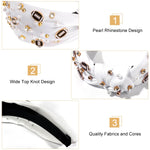 PALAY Headband for Women featuring Baroque Rhinestones and 16×14cm Wide Design | Elegant Hair Accessory