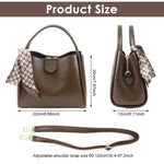 PALAY Fashion Women Handbag for Everyday Use featuring Classic Vintage Brown PU Tote | Versatile Crossbody Bag for Gift Occasions