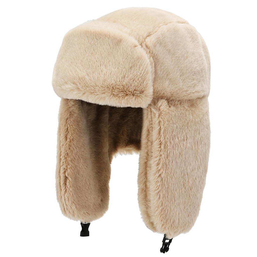 PALAY® Winter Warm Hat Trapper Hat Fleece Warm Hat Motorcycling Hat Unisex Windproof Winter Cap for Men and Women Fashion Plush Trapper Hat Christmas Gift