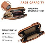 PALAY Crossbody Bags for Women with 11×4×18cm Capacity and Front Phone Pocket | Vintage Brown