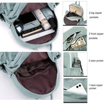 PALAY Womens Backpack for Travel and School with Antitheft Design and Trolley Sleeve | Waterproof Nylon 2 PCS Set