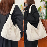 PALAY Corduroy Tote Bag for Women with Adjustable Shoulder Strap and Large Capacity | Casual Crossbody Handbag for Shopping and Work