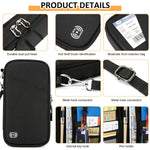 PALAY Travel Passport Holder for Organized Trips with RFID Blocking and 13x24cm Oxford Cloth Design